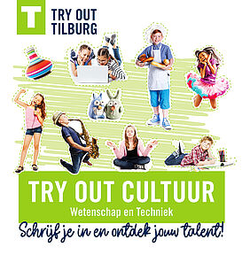 Flyer voor Try-Out Cultuur Tilburg