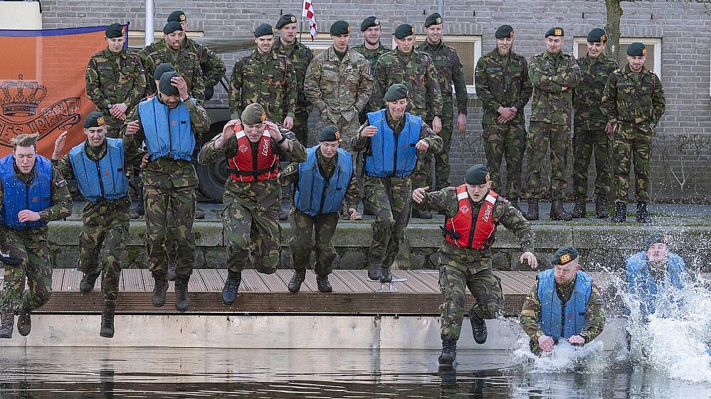 Beëdiging militairen Prinses Irene Brigade