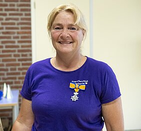 Michelle Bosmans met Koninklijke onderscheiding
