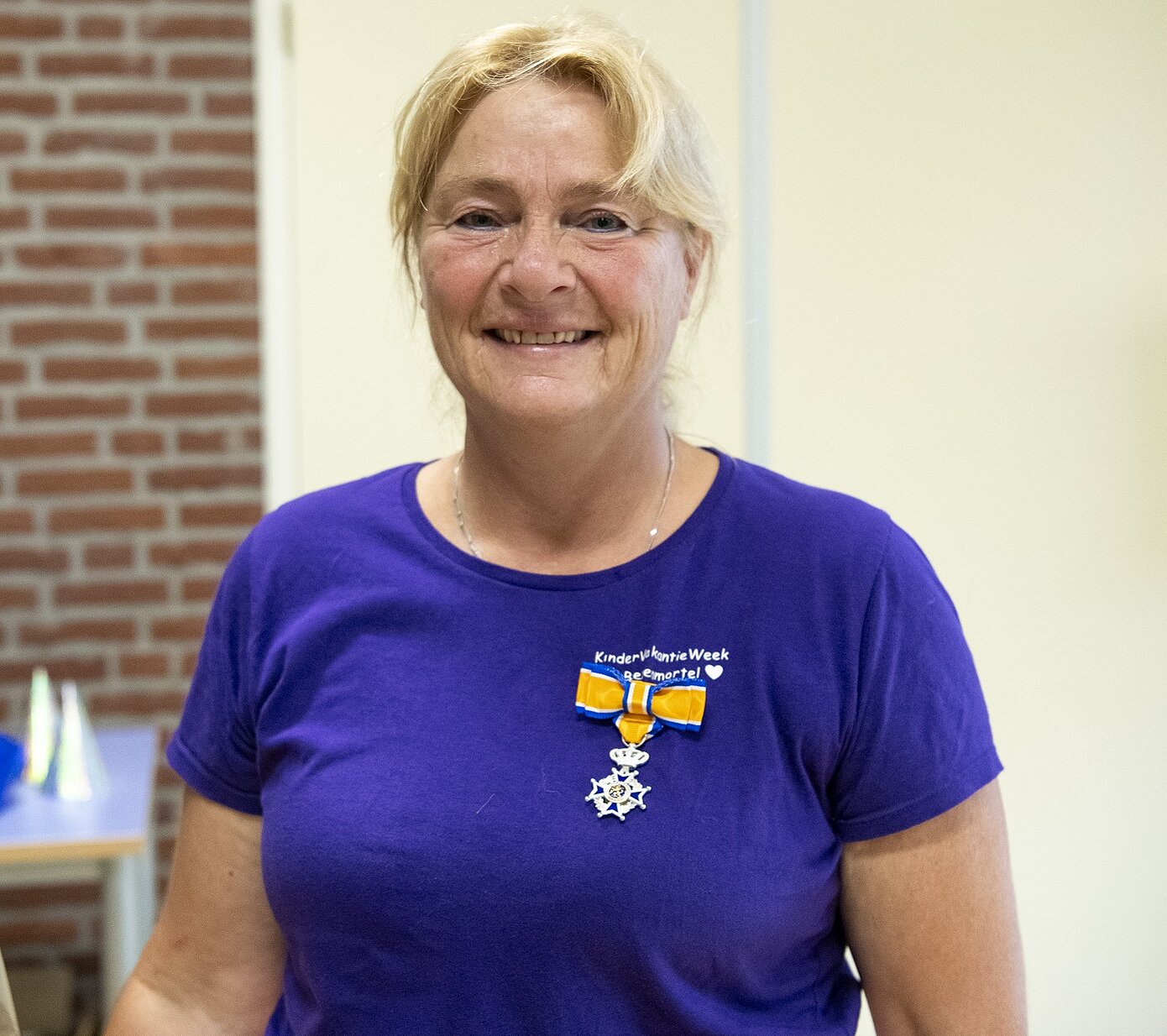 Michelle Bosmans met Koninklijke onderscheiding