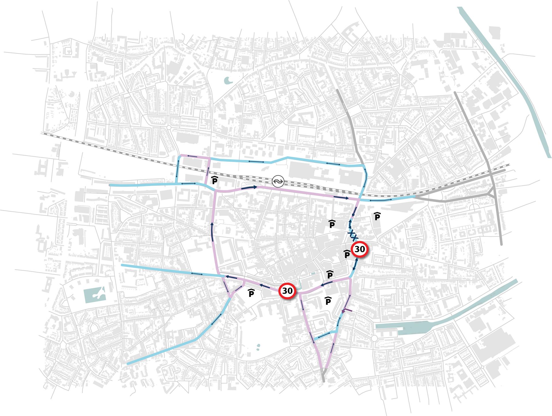 Kaartje met variant knip Heuvelring
