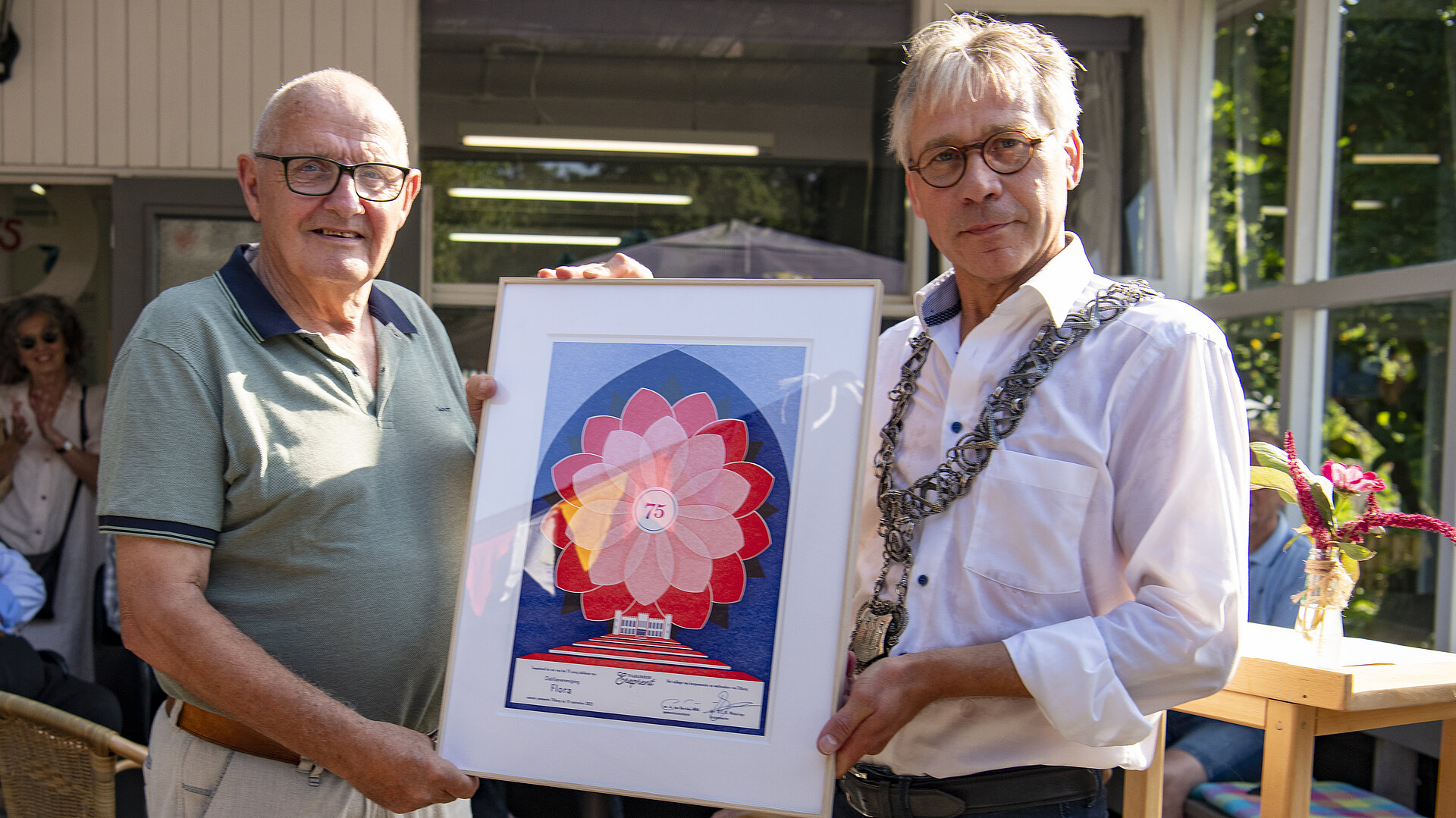 Ereprent voor Dahliavereniging Flora