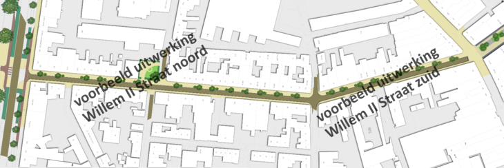 Willem II straat plattegrond