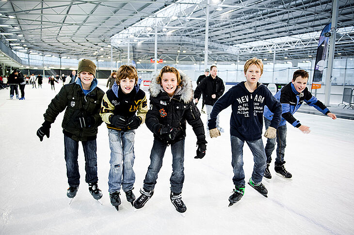 jongens op het ijs