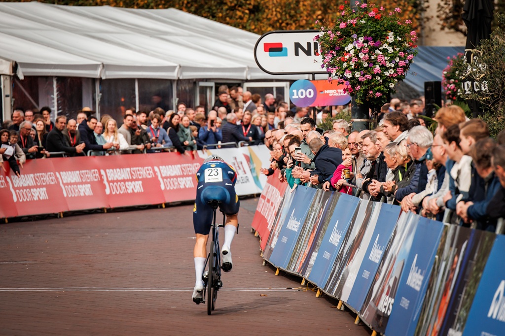 Een tijdrijder in actie