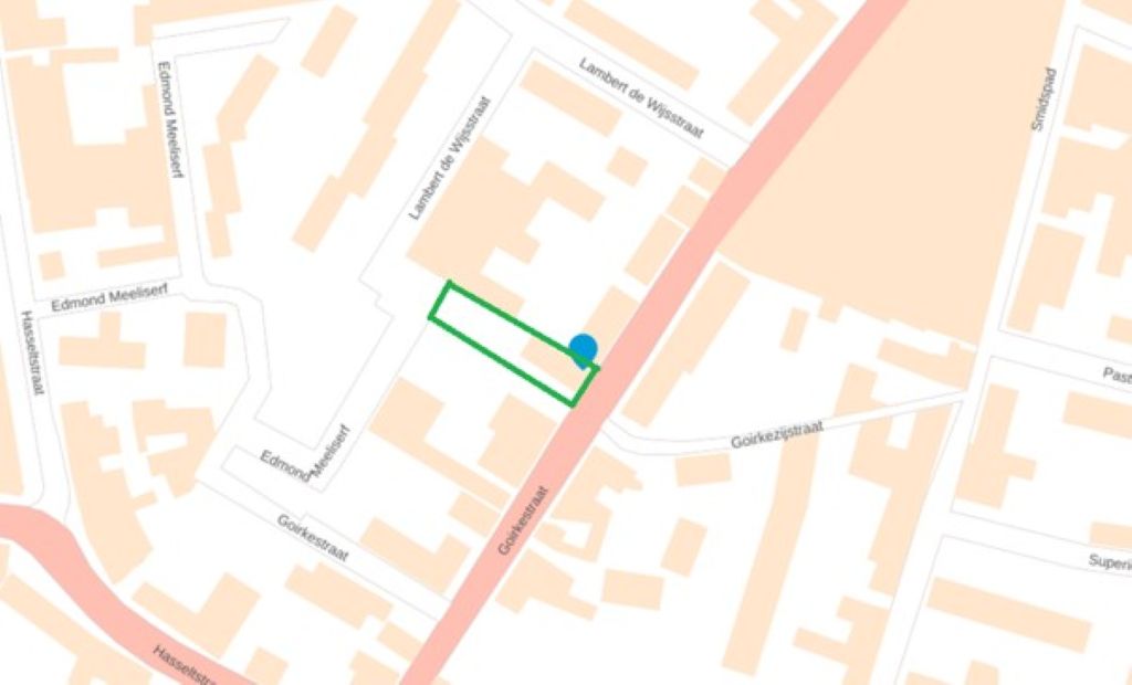 Kaart met Goirkestraat 163