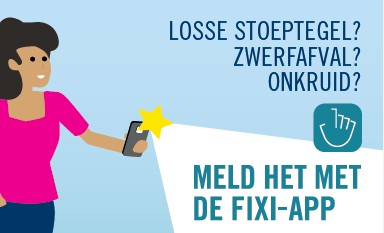 Losse stoeptegel? Zwerfafval? Onkruid? Meld het met de Fixi-app of via www.fixi.nl/tilburg