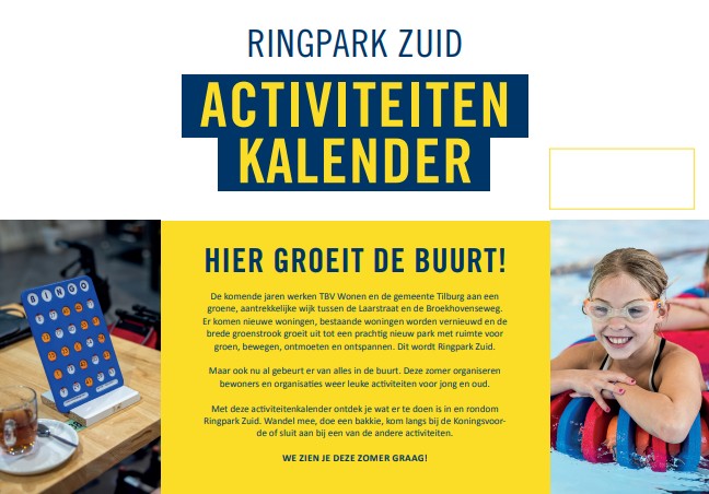 Ringpark Zuid activiteitenkalender zomer 2026 - achterkant