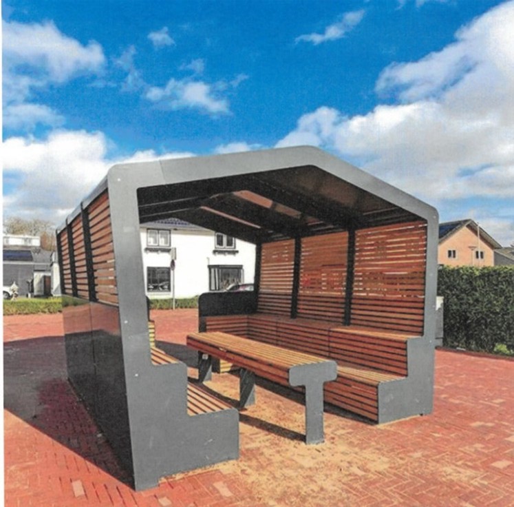 Voorbeeld nieuwe zitplek Breukelentuin